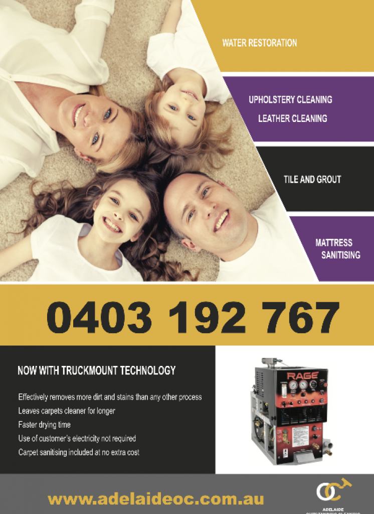 Adelaide Outstanding Cleaning Residential Carpet Cleaning Flyer