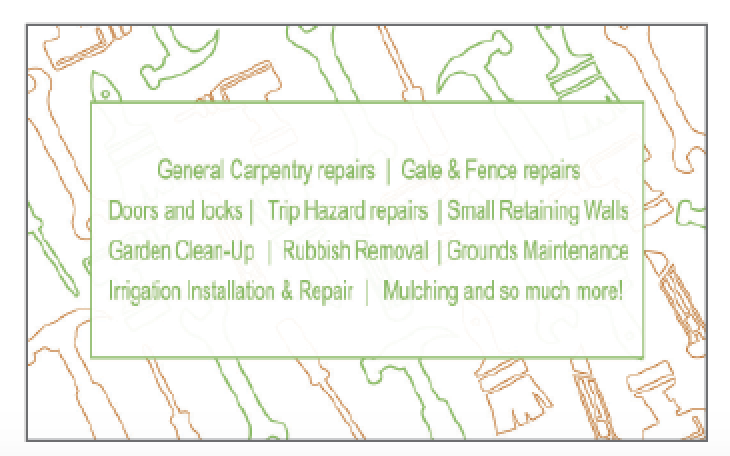 All Round Garden and Home Maintenance Business Card Design