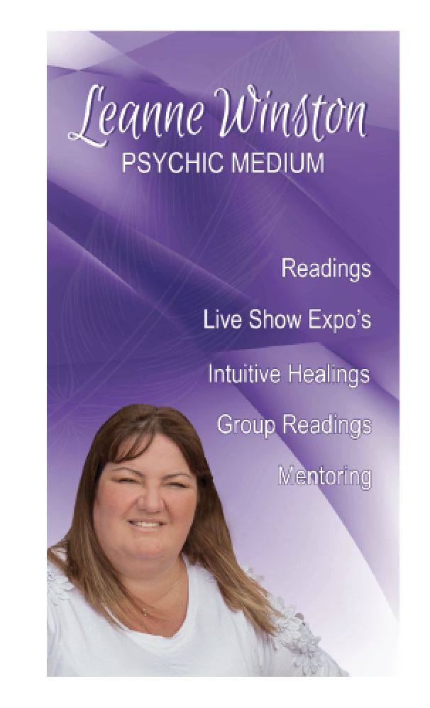 leanne winston psychic medium Pull Up Banner and Flyer Design